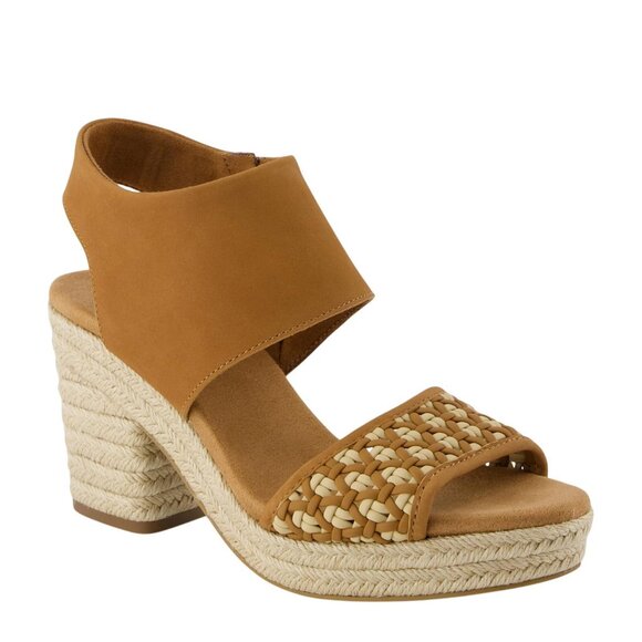 Toms Womens Rope Majorca Platform Heeled Sandal 10021955 Brown Sugar 9M - Picture 8 of 12